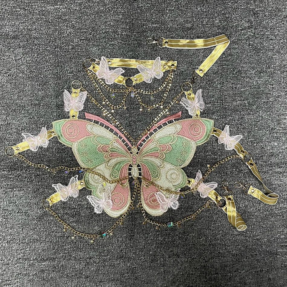 Butterfly Embroidery Top