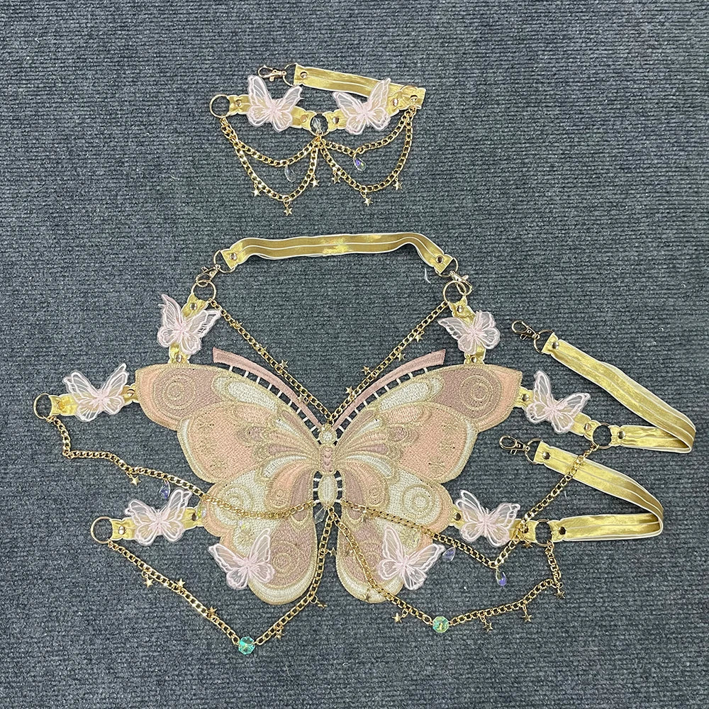 Butterfly Embroidery Top