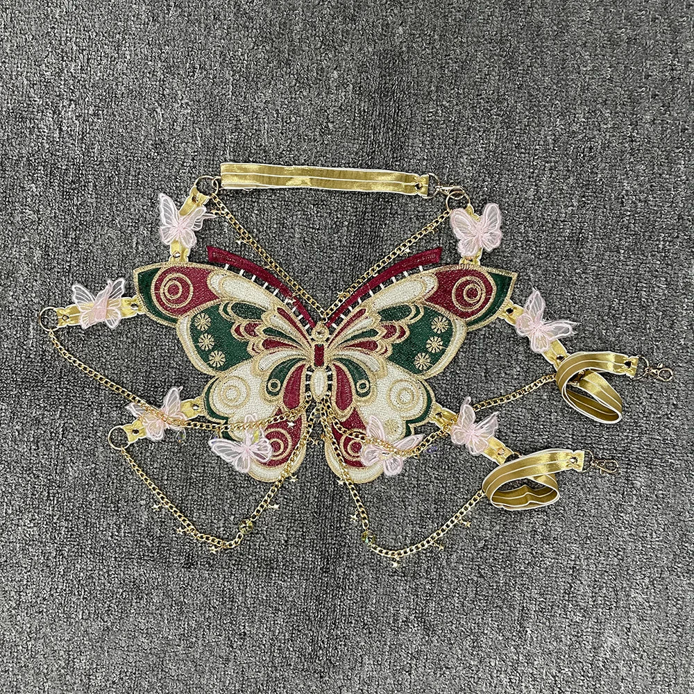 Butterfly Embroidery Top