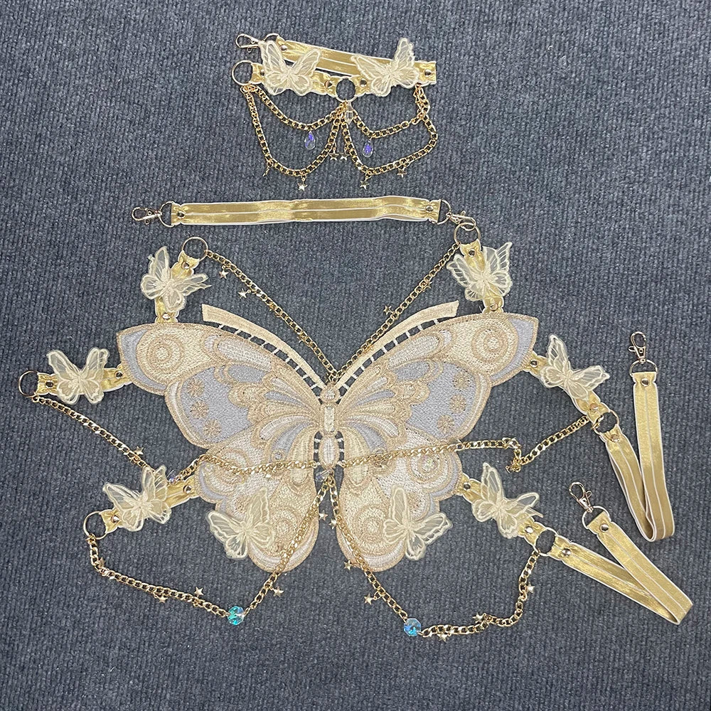 Butterfly Embroidery Top