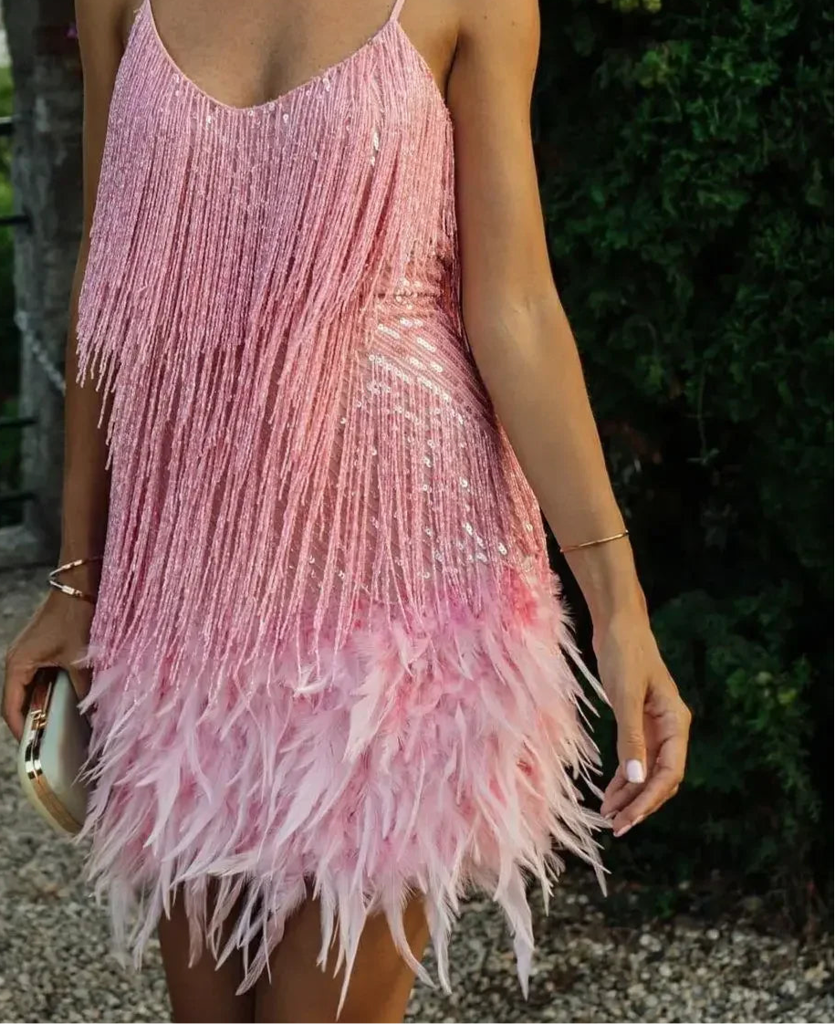 Luxury Fringed Party dress
