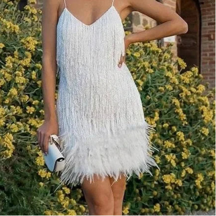 Luxury Fringed Party dress