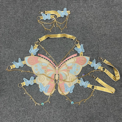 Butterfly Embroidery Top