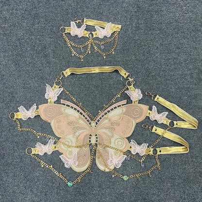 Butterfly Embroidery Top