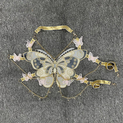 Butterfly Embroidery Top